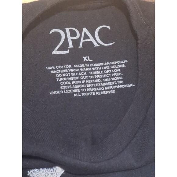 2Pac Tupac "Glory" Graphic Tee Black Hip Hop Rap Shirt Mens Sz XL - Picture 5 of 5